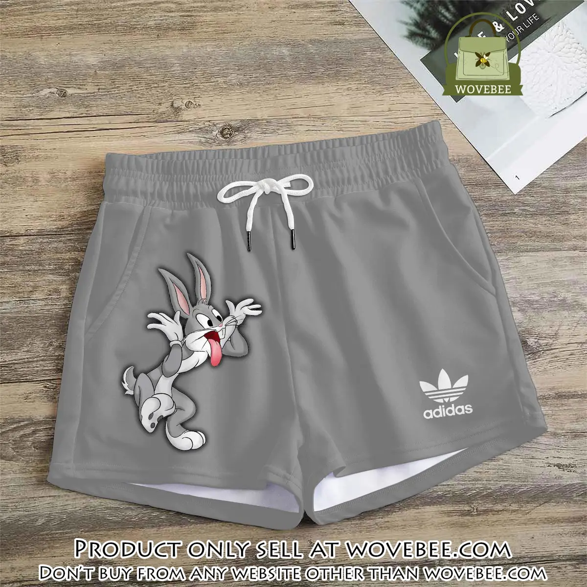 Premium bugs bunny in adidas women shorts lady beach shorts wms1078 wvb1414240